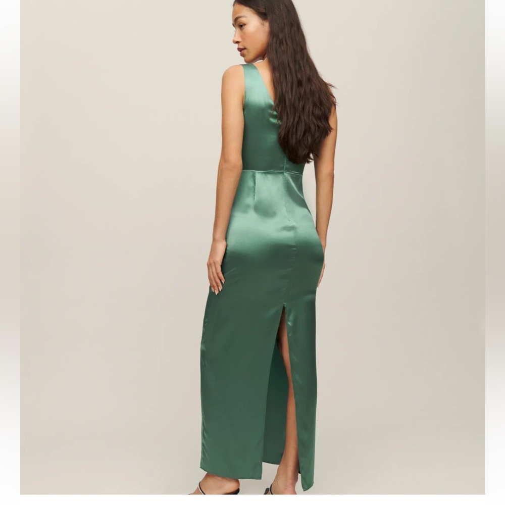 REFORMATION ZYA SILK DRESS 12 - Picture 3 of 13